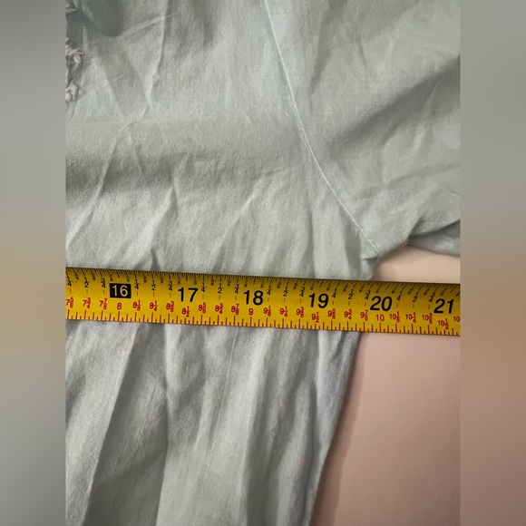 Pranella Amar Sky blue white Embroidered Tiered Dress lightweight ruffle sienna - Picture 7 of 8